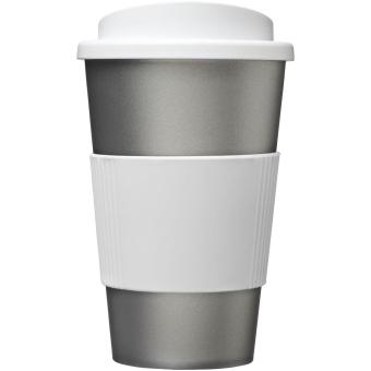 Americano® 350 ml insulated tumbler with grip White/silver