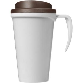 Brite-Americano® grande 350 ml insulated mug Brown/white