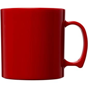 Standard 300 ml plastic mug Red