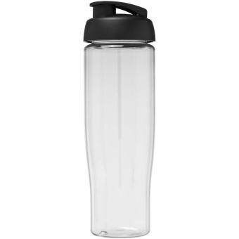 H2O Active® Tempo 700 ml Sportflasche mit Klappdeckel Transparent schwarz