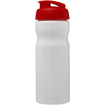 H2O Active® Base 650 ml Sportflasche mit Klappdeckel Weiß/rot