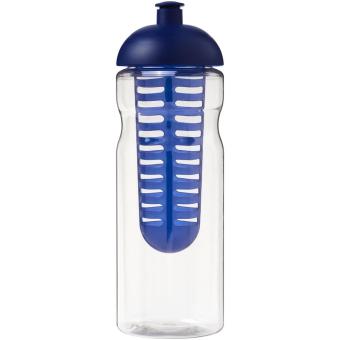 H2O Active® Base 650 ml Sportflasche mit Stülpdeckel und Infusor Transparent blau