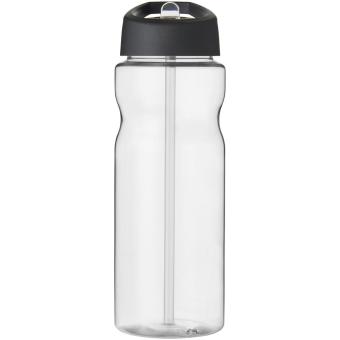 H2O Active® Base 650 ml Sportflasche mit Ausgussdeckel Transparent schwarz