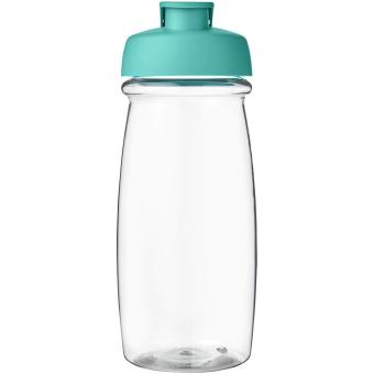 H2O Active® Pulse 600 ml Sportflasche mit Klappdeckel Transparent türkis