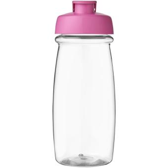 H2O Active® Pulse 600 ml flip lid sport bottle, pink Pink,transparent