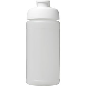 Baseline® Plus 500 ml Sportflasche mit Klappdeckel Transparent weiß