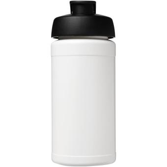 Baseline® Plus 500 ml Sportflasche mit Klappdeckel Weiß/schwarz