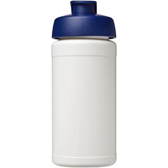 Baseline® Plus 500 ml flip lid sport bottle White/blue