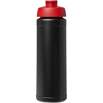 Baseline® Plus 750 ml Flasche mit Klappdeckel Schwarz/rot