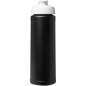 Baseline® Plus 750 ml Flasche mit Klappdeckel Schwarz/weiss