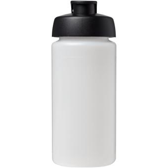 Baseline® Plus grip 500 ml flip lid sport bottle Transparent black