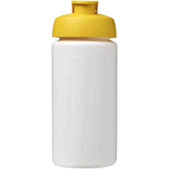 Baseline® Plus grip 500 ml flip lid sport bottle White/yellow