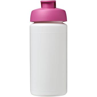 Baseline® Plus grip 500 ml Sportflasche mit Klappdeckel Rosa/weiß