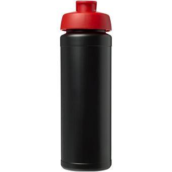 Baseline® Plus grip 750 ml Sportflasche mit Klappdeckel Schwarz/rot