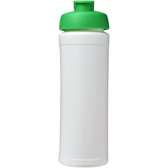 Baseline® Plus grip 750 ml Sportflasche mit Klappdeckel Weiß/grün