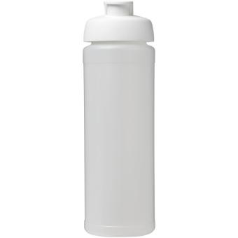 Baseline® Plus grip 750 ml Sportflasche mit Klappdeckel Transparent weiß