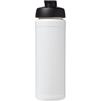 Baseline® Plus grip 750 ml Sportflasche mit Klappdeckel Weiß/schwarz