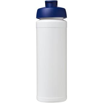 Baseline® Plus grip 750 ml Sportflasche mit Klappdeckel Weiß/blau