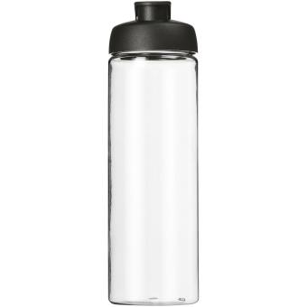 H2O Active® Vibe 850 ml Sportflasche mit Klappdeckel Transparent schwarz