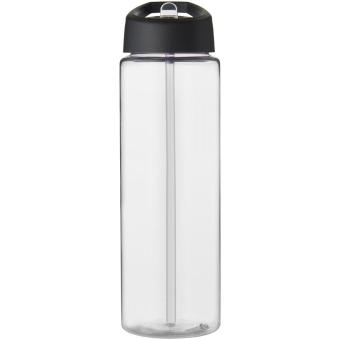 H2O Active® Vibe 850 ml Sportflasche mit Ausgussdeckel Transparent schwarz
