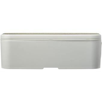 MIYO Renew single layer lunch box, ivory white Ivory white, pebble gray