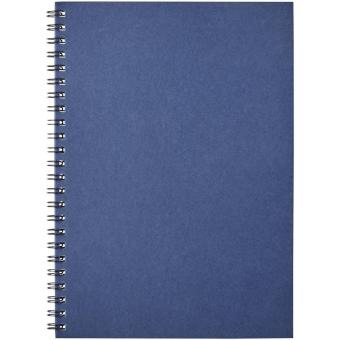 Desk-Mate® A5 colour spiral notebook Dark blue