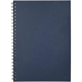 Desk-Mate® A5 colour spiral notebook Dark blue