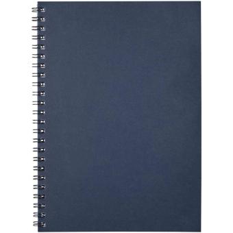 Desk-Mate® A5 colour spiral notebook Dark blue