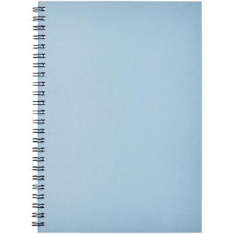 Desk-Mate® A5 farbiges Notizbuch mit Spiralbindung Hellblau