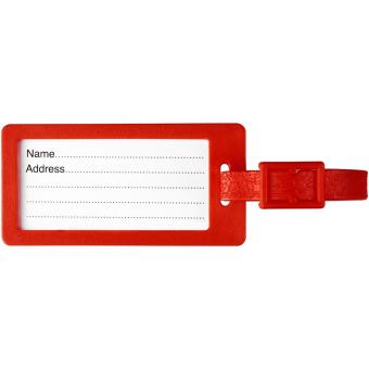 River recycled window luggage tag Red