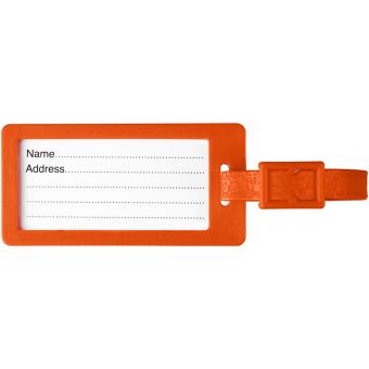 River recycled window luggage tag Orange