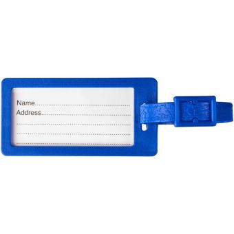 River recycled window luggage tag Aztec blue