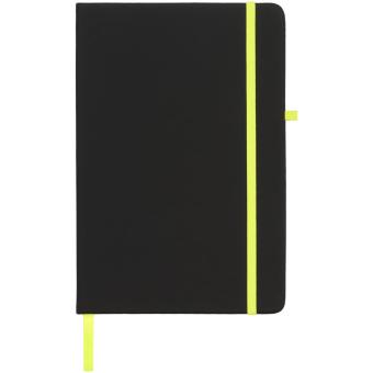 Noir medium notebook, black Black, lime