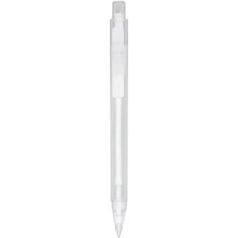 Calypso frosted ballpoint pen Transparent white