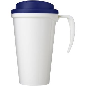 Brite-Americano® Grande 350 ml mug with spill-proof lid White/blue