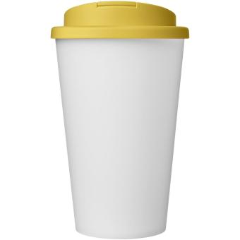 Americano® Eco 350 ml recycled tumbler with spill-proof lid Yellow