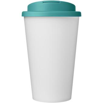 Americano® Eco 350 ml recycelter Becher mit auslaufsicherem Deckel Aquamarinblau