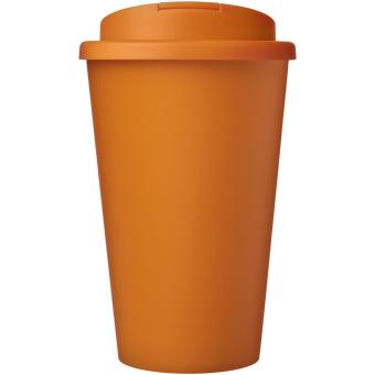 Americano® Eco 350 ml recycled tumbler with spill-proof lid Orange
