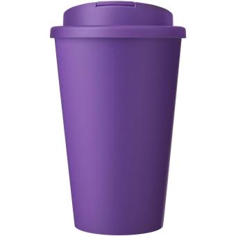 Americano® Eco 350 ml recycelter Becher mit auslaufsicherem Deckel Lila
