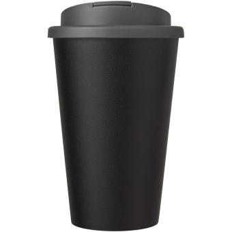 Americano® Eco 350 ml recycled tumbler with spill-proof lid Gray/black