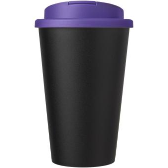 Americano® Eco 350 ml recycled tumbler with spill-proof lid Balck/magenta