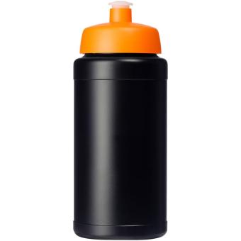 Baseline 500 ml recycled sport bottle Black/gold