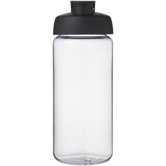 H2O Active® Octave Tritan™ 600 ml flip lid sport bottle Transparent black