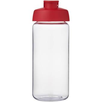 H2O Active® Octave Tritan™ 600 ml flip lid sport bottle Transparent red
