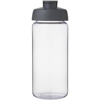 H2O Active® Octave Tritan™ 600 ml flip lid sport bottle Transparent grey
