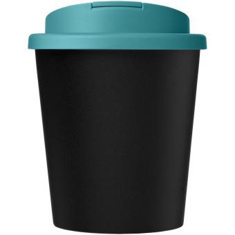 Americano® Espresso Eco 250 ml recycled tumbler with spill-proof lid Black/indyblue