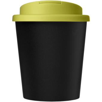 Americano® Espresso Eco 250 ml recycled tumbler with spill-proof lid, black Black, lime