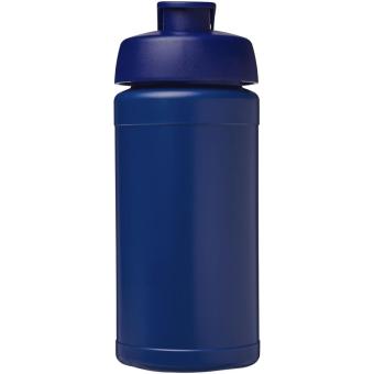 Baseline 500 ml recycled sport bottle with flip lid Blue