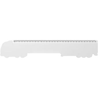 Tait 30cm lorry-shaped recycled plastic ruler White