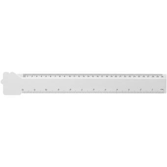 Tait 30cm house-shaped recycled plastic ruler White